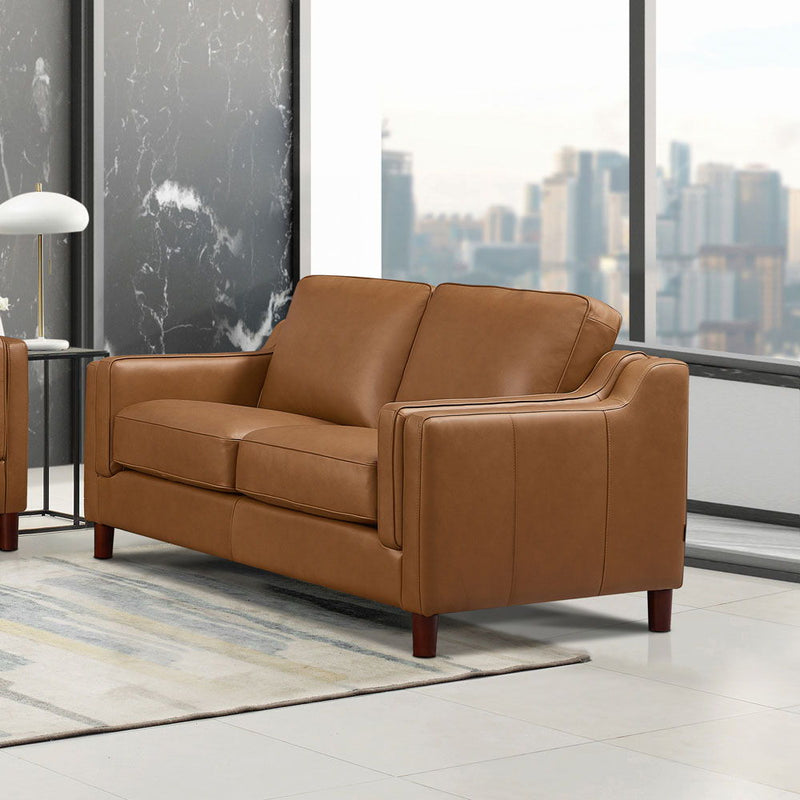 Bella - Top Grain Leather Loveseat