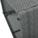 10 Piece Outdoor Sectional Half Round Patio Rattan Sofa Set