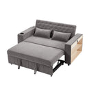 Pull-Out Sofa Bed Convertible Couch With Adjustable Backrest For Living Room