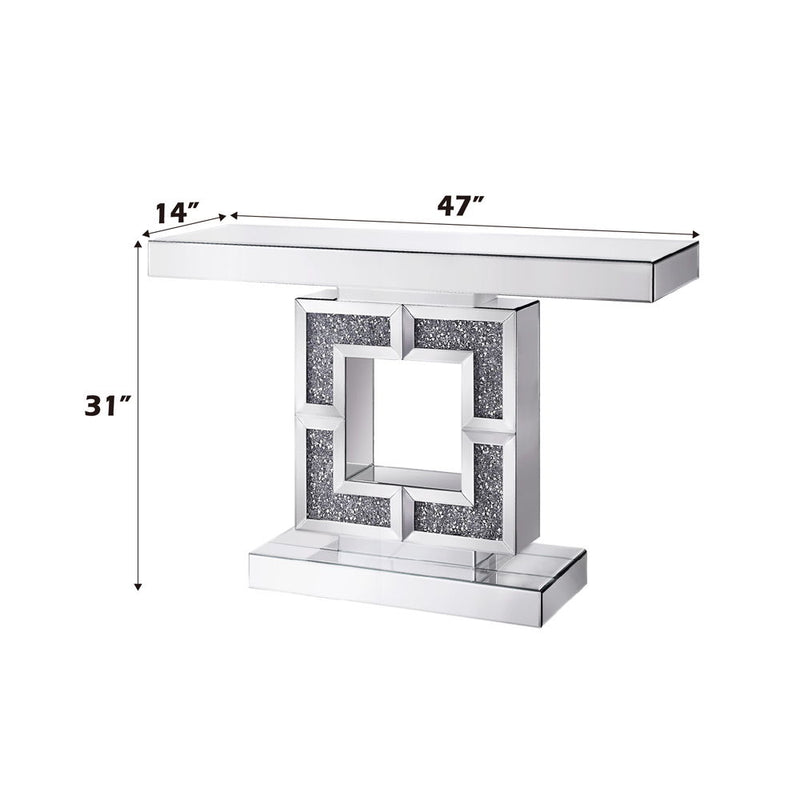 Noralie - Accent Table - Mirrored - Wood - 31"