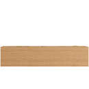 TV Stand, Media Console, 2 Drawers & Cable Management - Natural Wood