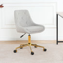 Modern Teddy Velvet Fabric Chair With Gold Plated 5 Claw Legs