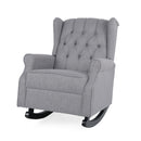 Sheila - Contemporary Fabric Tufted Wingback Rocking Chair