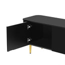 Minimalist TV Stand For TVs Up To 85", Modern Entertainment Center Media Console With 4 Spacious Cabinets For Living Room