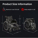 Heavy-Duty Manual Wheelchair For Adults With Double X Force Support