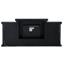 Noralie - 81" Fireplace With LED - Mirrored & Faux Diamonds