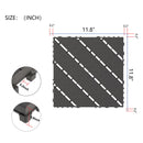 Durable Plastic Interlocking Deck Tiles, Waterproof Outdoor And Indoor Use