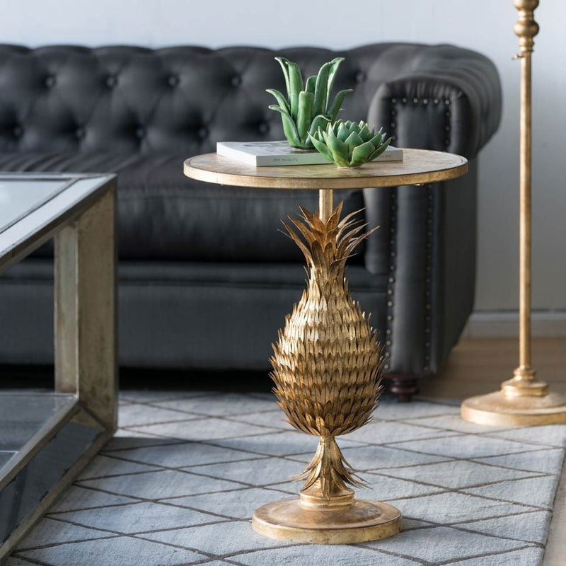 Pineapple Table - Gold