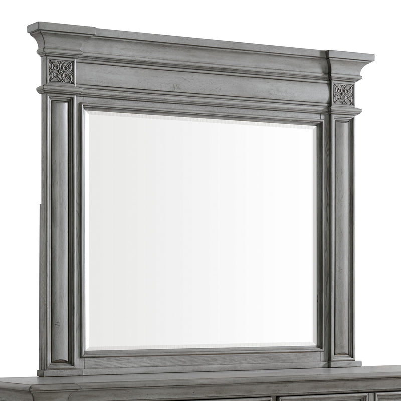 Glenmore - Dresser And Mirror Set - Aged Gray