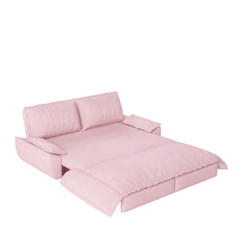 Pull Out Sleeper Sofa Bed, 3 In 1 Multi Functional