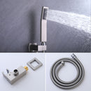 Luxury 12" Ceiling Mount Rainfall Shower System With Brass And Stainless Steel - Brushed Nickel