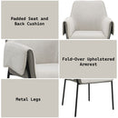 Jirina - Arm Chair (Set of 2) - Beige Chenille