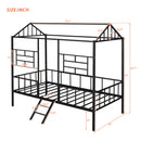 House Bed Frame With Slatted Support, No Box Spring Needed