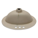 20 X 18" Modern Ceramic Oval Undermount Bathroom Sink With 3 Faucet Holes - White