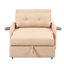 Versatile Pull Out Sofa Sleeper 3 In 1 With Wing Table & USB Charge, Compact Design