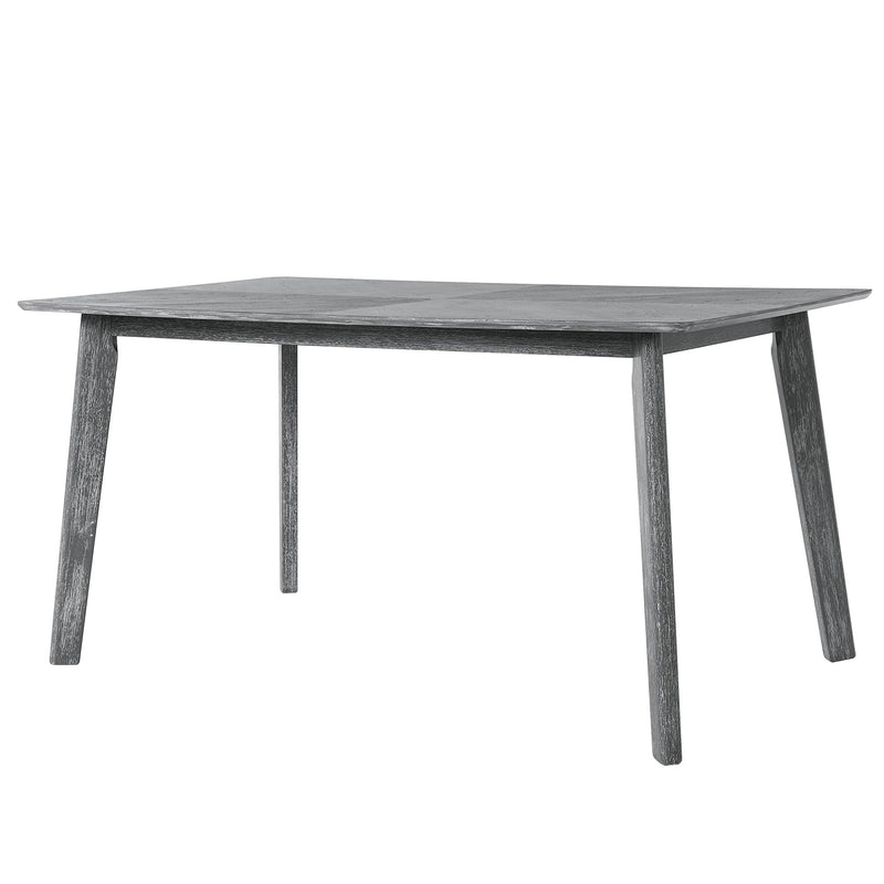Rustic Farmhouse Dining Room Rectangular Table With 4 Upholstered Chairs And Bench