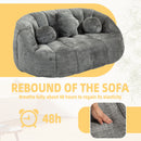 Bean Bag Lazy Sofa Durable Comfort Lounger High Back Bean Bag Chair Couch