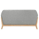 Vaughn - Fabric Upholstered Flared Arm Loveseat - Gray