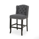 Vienna - Fabric Tufted Counter Stool With Nailhead Accents (Set of 2)