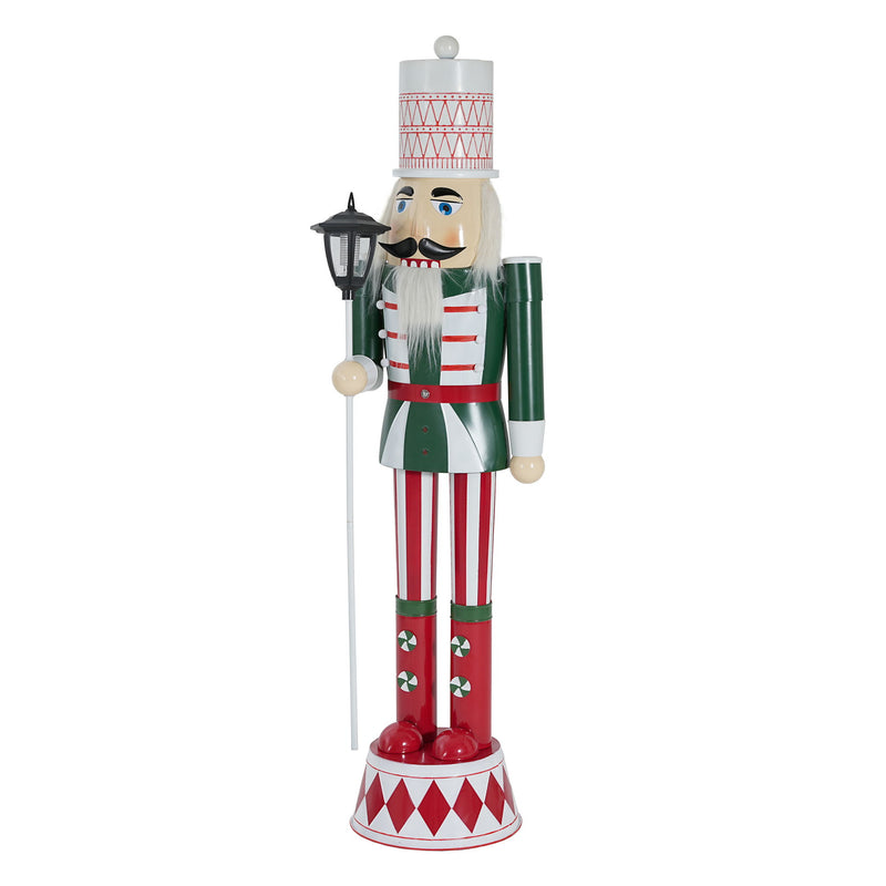 Classic Nutcracker Holiday Decor, Durable Construction - Green / Red / White