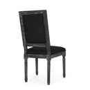 French Country Style Dining Chair With Upholstered Seating And Fluted Legs