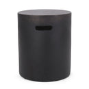 Outdoor End Table With Cutout Handle - Copper