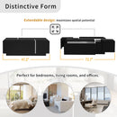 Extendable Coffee Table With 2 Hidden Storage Space And 2 Drawers For Living Room