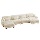 Super Comfort Oversized Modular Sectional Sofa With Movable Ottoman