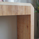 Rustic Modern Console Table With Drawer Storage - Natural Wood