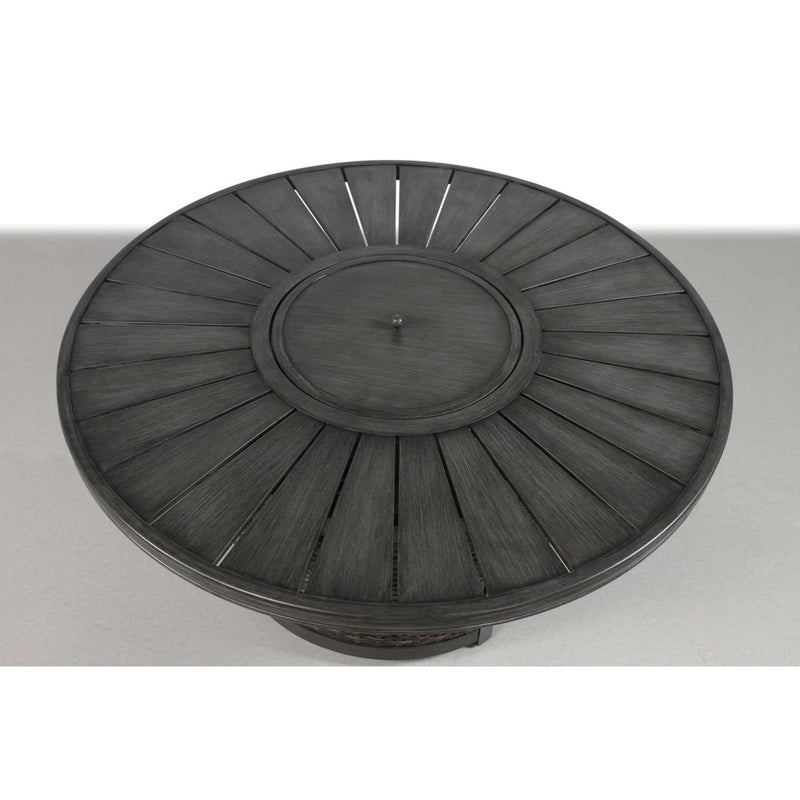 Propane Outdoor Fire Pit Table - Brown