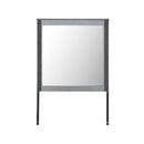 Lorenzo - Large Scale Mirror With Sleek Frame And Glittered Detailing - Silver