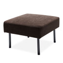 Modern L Shaped 3 Seater Sofa With Ottoman, Upholstered Couch For Small Spaces