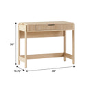 Transitional Reeded Writing Desk With Drawer