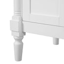 Bathroom Vanity With Ceramic Sink, 2 Doors 3 Drawers, Soft Close Design