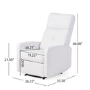 Contemporary Recliner Chair With Push Back Function