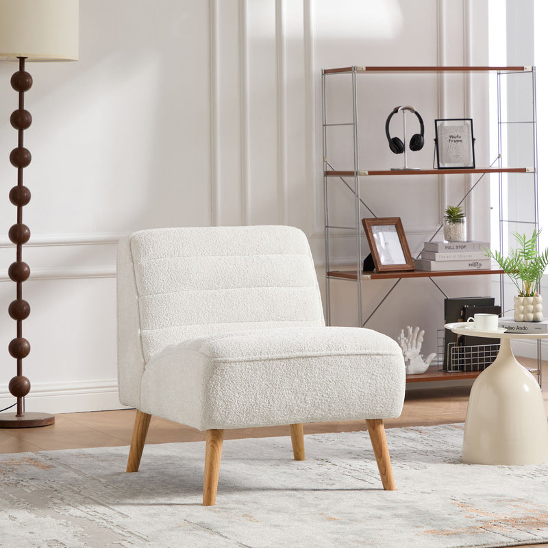 Upholstered Armless Accent Chair