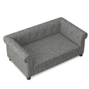 Modern Elegant Rectangle Pet Bed, Durable Elevated Dog Sofa