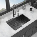 Modern Undermount Stainless Steel Kitchen Sink 16 Gauge, Deep Single Bowl