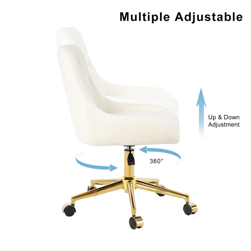 Modern Teddy Velvet Fabric Chair With Gold Plated 5 Claw Legs