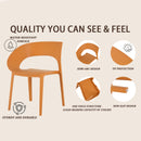 4 Piece Set Of Modern Designed Single Chairs With Long Table