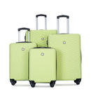 Luggage 4 Piece Lightweight Suitcase With Rotating Wheels With Tsa Lock,