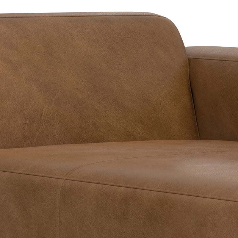 Rex - Right Chaise Sofa Module - Brown