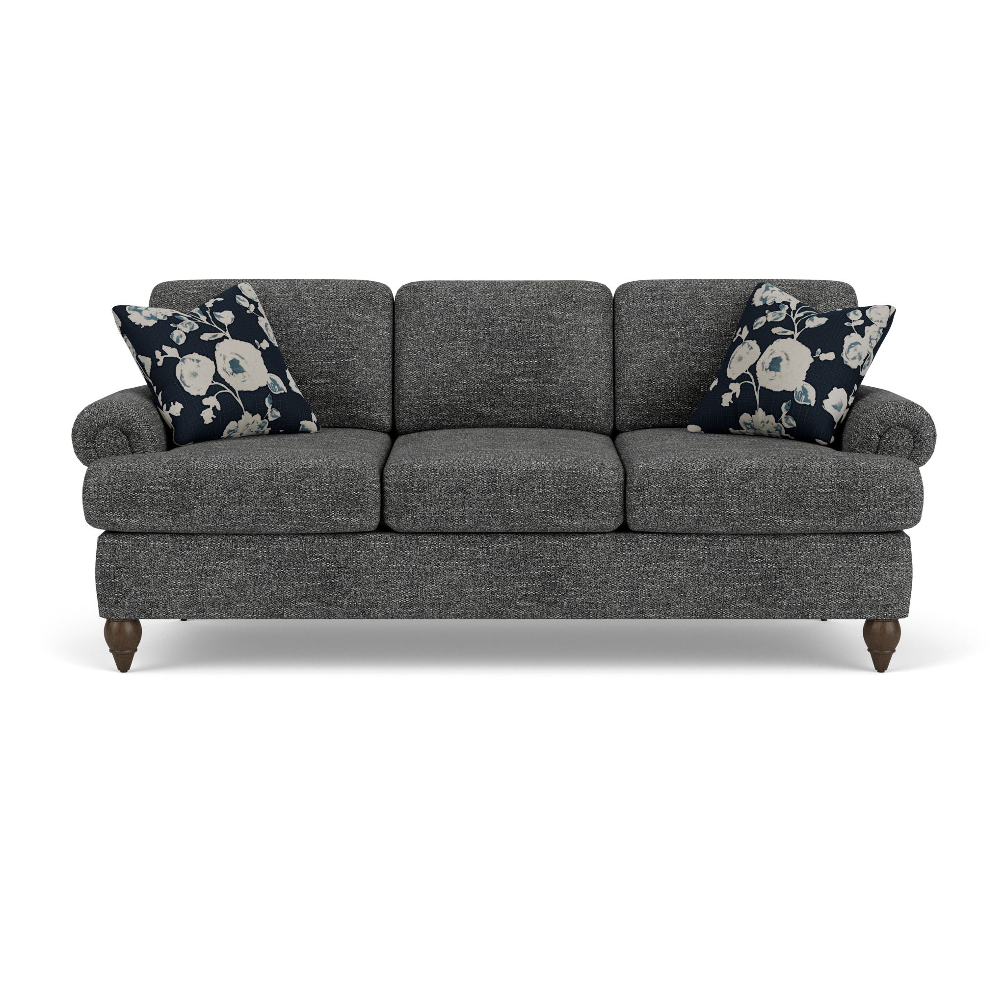 Moxy - Fabric Sofa, T-Shaped Seat Cushion, Rolled Arms