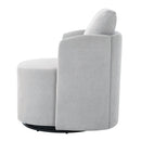 360° Modern Swivel Chair With Upholstered Curved Design