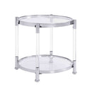 Contemporary Round Tempered Glass Table