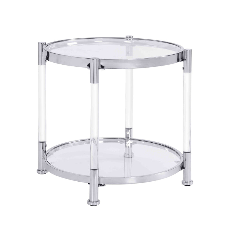 Contemporary Round Tempered Glass Table