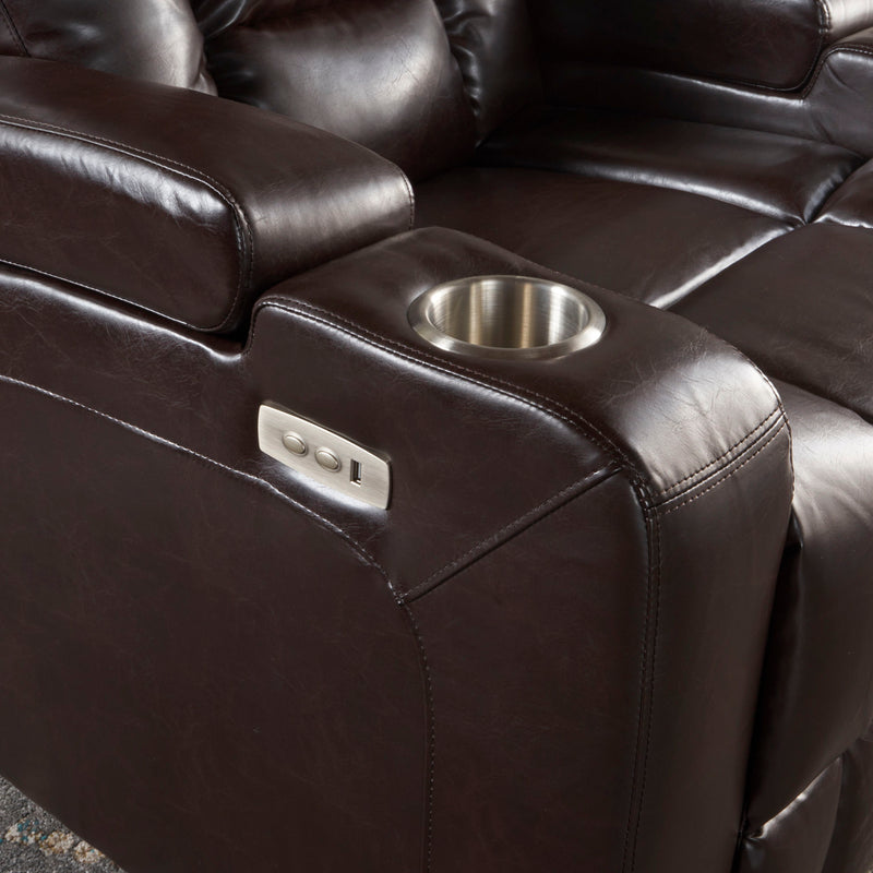 Wide Power Standard Recliner Chair With Arm Storage With USB