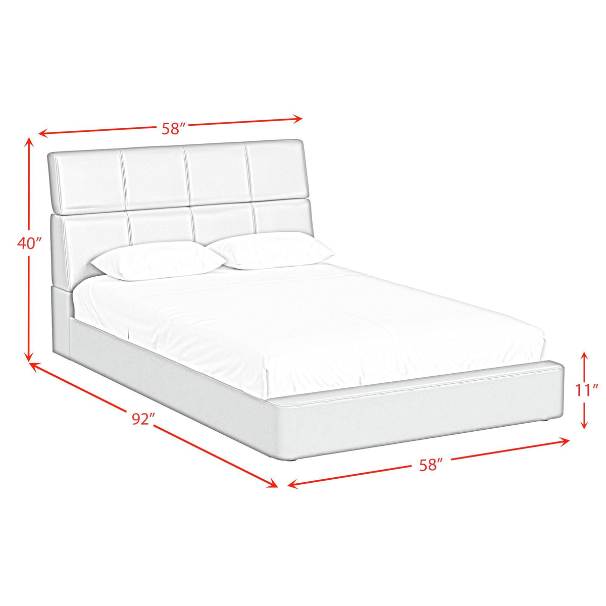 Valari PU Transformer Bed With Electronic Features in Dark Gray by Elements International, view 13