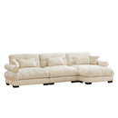 Super Comfort Oversized Modular Sectional Sofa With Movable Ottoman