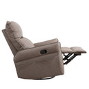 360° Modern Small Rocking Swivel Recliner Chair With Side Pocket
